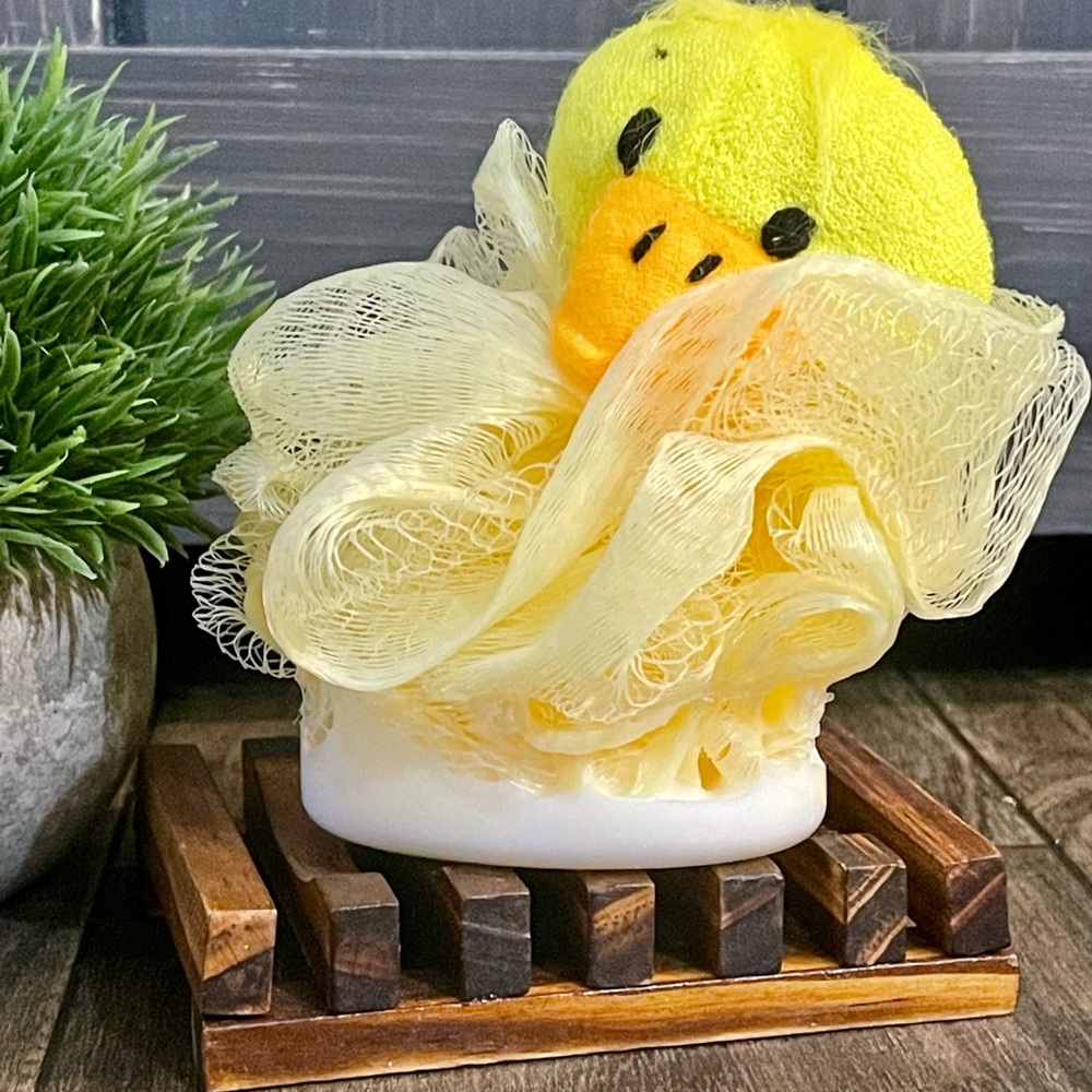 Handcrafted goats milk soap infused loofa